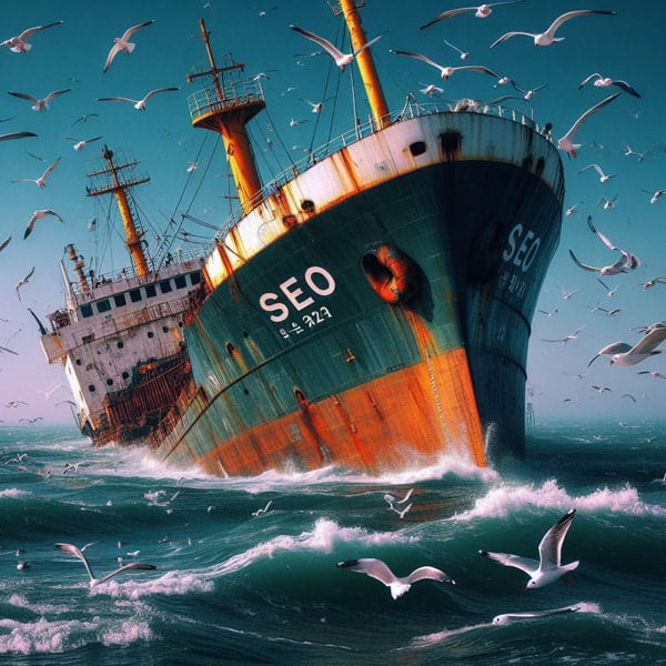 Le bateau SEO en train de couler après l'arrivée de Google SGE