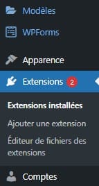 comment ajouter une extension (plugin) à un site wordpress