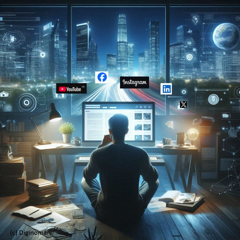 Diginoman fait connaitre votre site web sur les réseaux sociaux