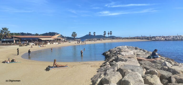 Plage du Mourillon à Toulon